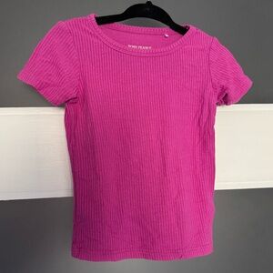 Posh Peanut Ribbed Short Sleeve Pajama Top